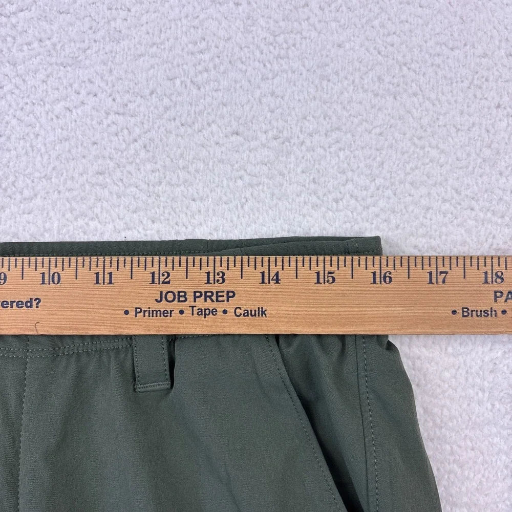 UNDER ARMOUR Mens Performance Golf Pants 34/32 Olive Green Loose Fit Lightweight